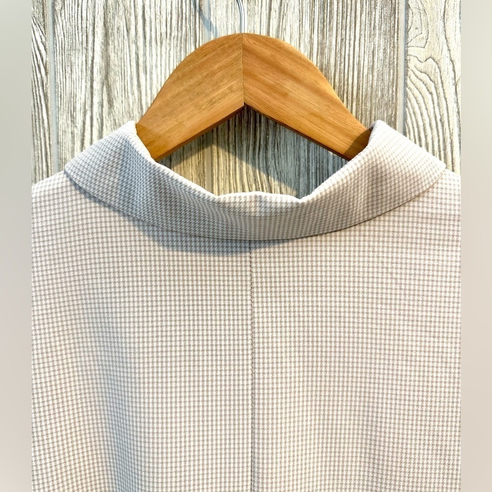 NEW! BRIXTON BEIGE GINGHAM LEEDS Jacket Womens Size Small Oversized NWT - Picture 14 of 16